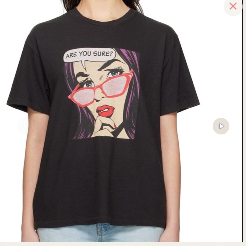 NWT Re/Done “Are You Sure.” Graphic Tee NWT size Medium Retail $160